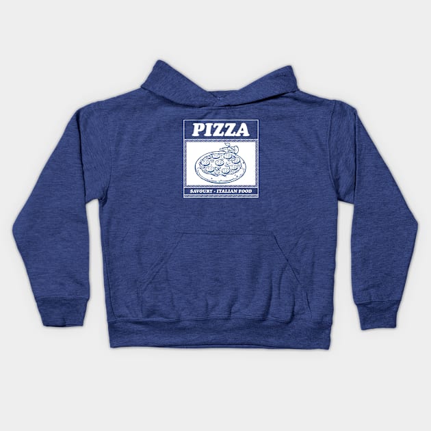 Pizza v2 Kids Hoodie by Arief Uchiha